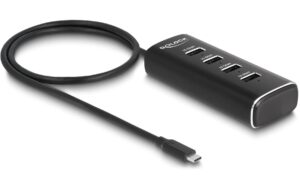 Delock 4 Port USB 10 Gbps Hub mit USB Type-C
