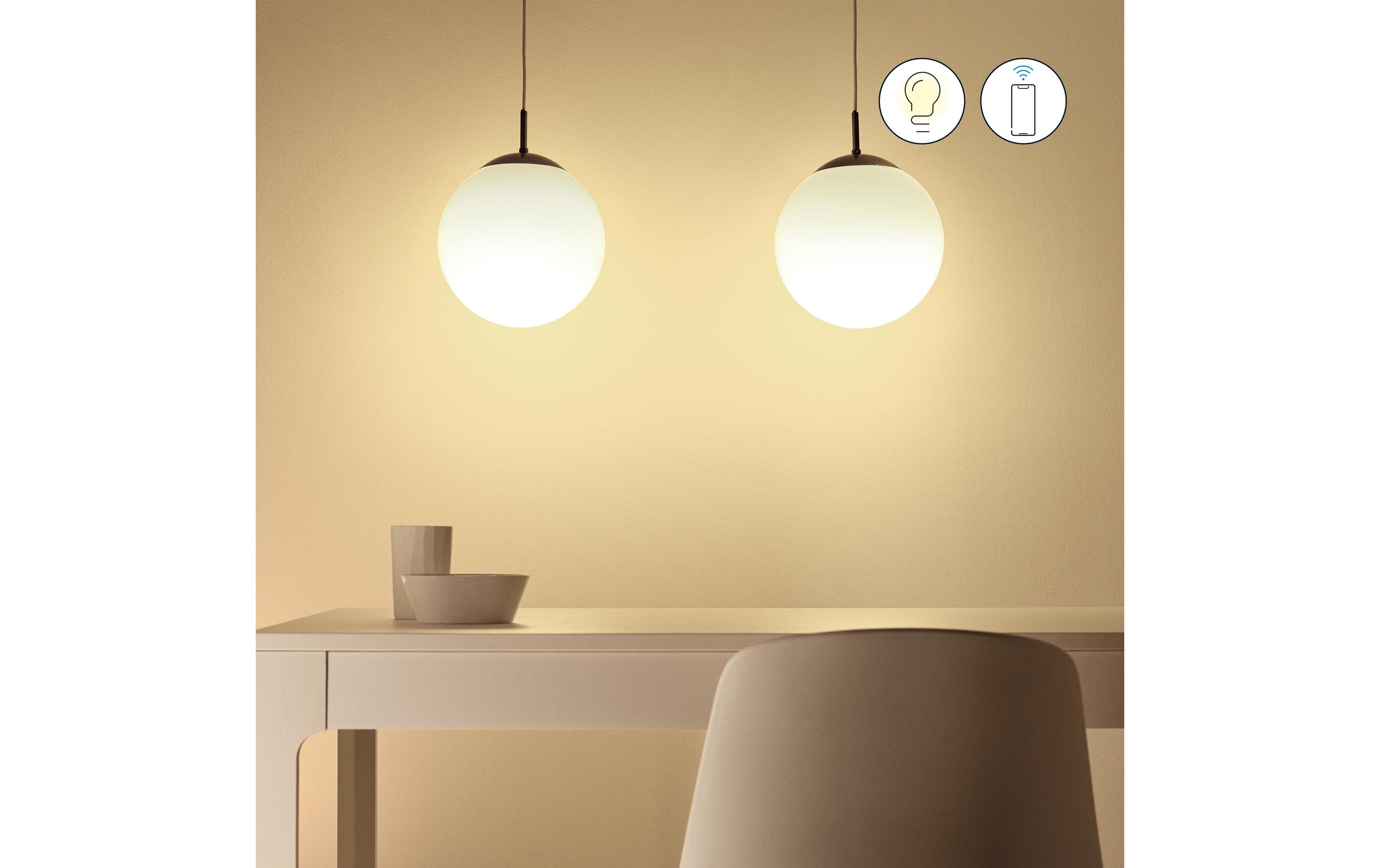 1615201_4 - Mediatech WiZ Lampe mit warmweissem bis kaltweissem Licht, Standardform Glas 60W