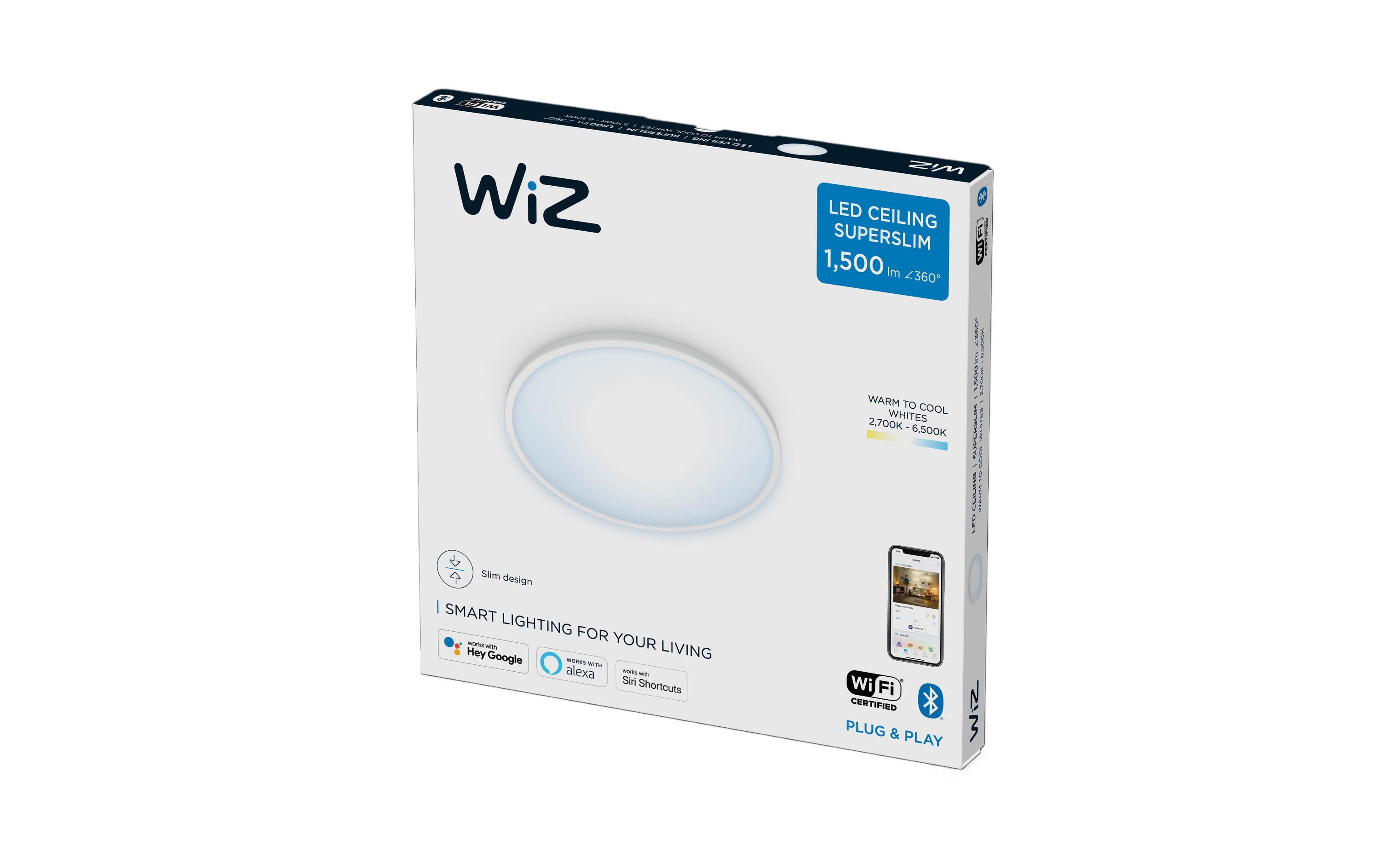 1615238_1 - Mediatech WiZ SuperSlim Ceiling Tunable White 16W, 1500lm, 2700-6500K weiss