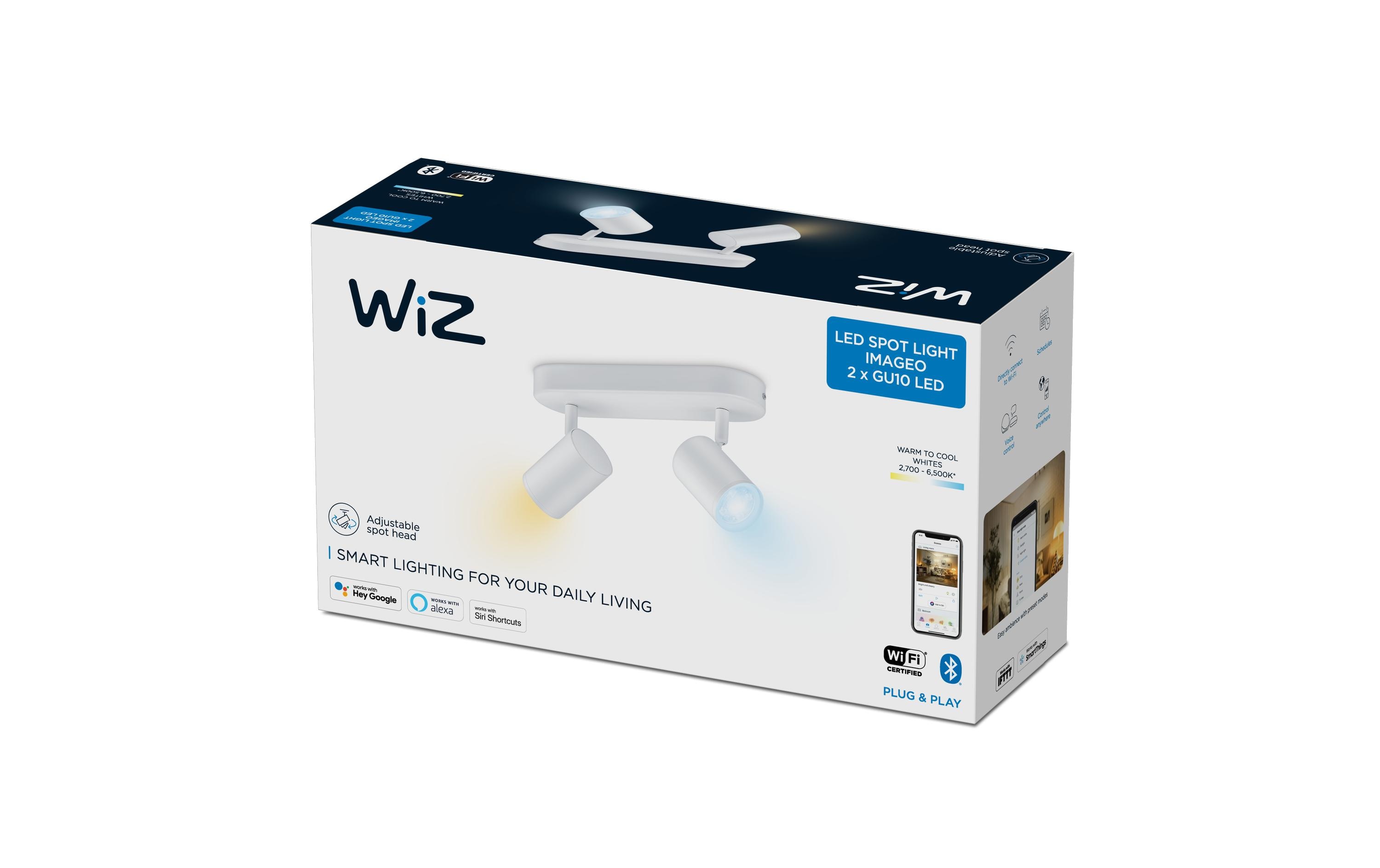 1615243_1 - Mediatech WiZ IMAGEO White 2er Spots 2x5W, 2700-6500K, 690lm weiss