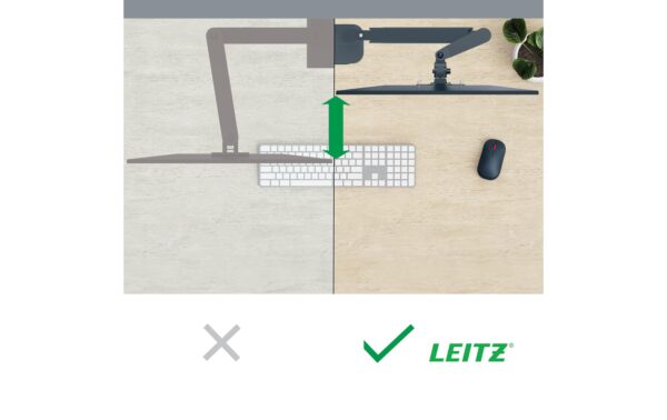 Leitz Ergo Single Monitorarm samtgrau