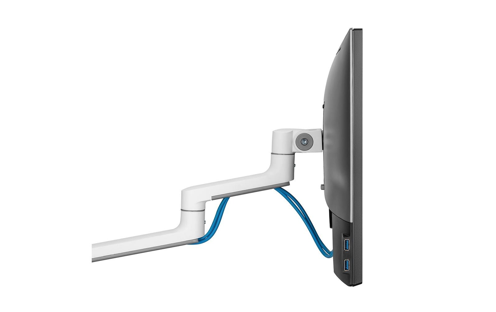 1615406_6 - Mediatech Neomounts DS60-425WH2 Desk Mount (clamp/grommet)