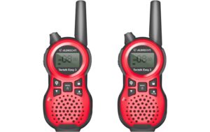 Albrecht Funkgerät Tectalk Easy 3, Paar Rot, mit Micro-USB, Gürtelclip