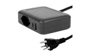 1616991 - Mediatech Steffen Ladestation IQ 1xT13 + 1x USB-A/C schwarz, Kabellänge 1.5m kaufen Schweiz | Mediatech.ch