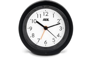 1617337 - Mediatech ADE anloger Wecker mit Nachtlicht-Sensor Schwarz, 10.5x3.8 cm (DxB) kaufen Schweiz | Mediatech.ch