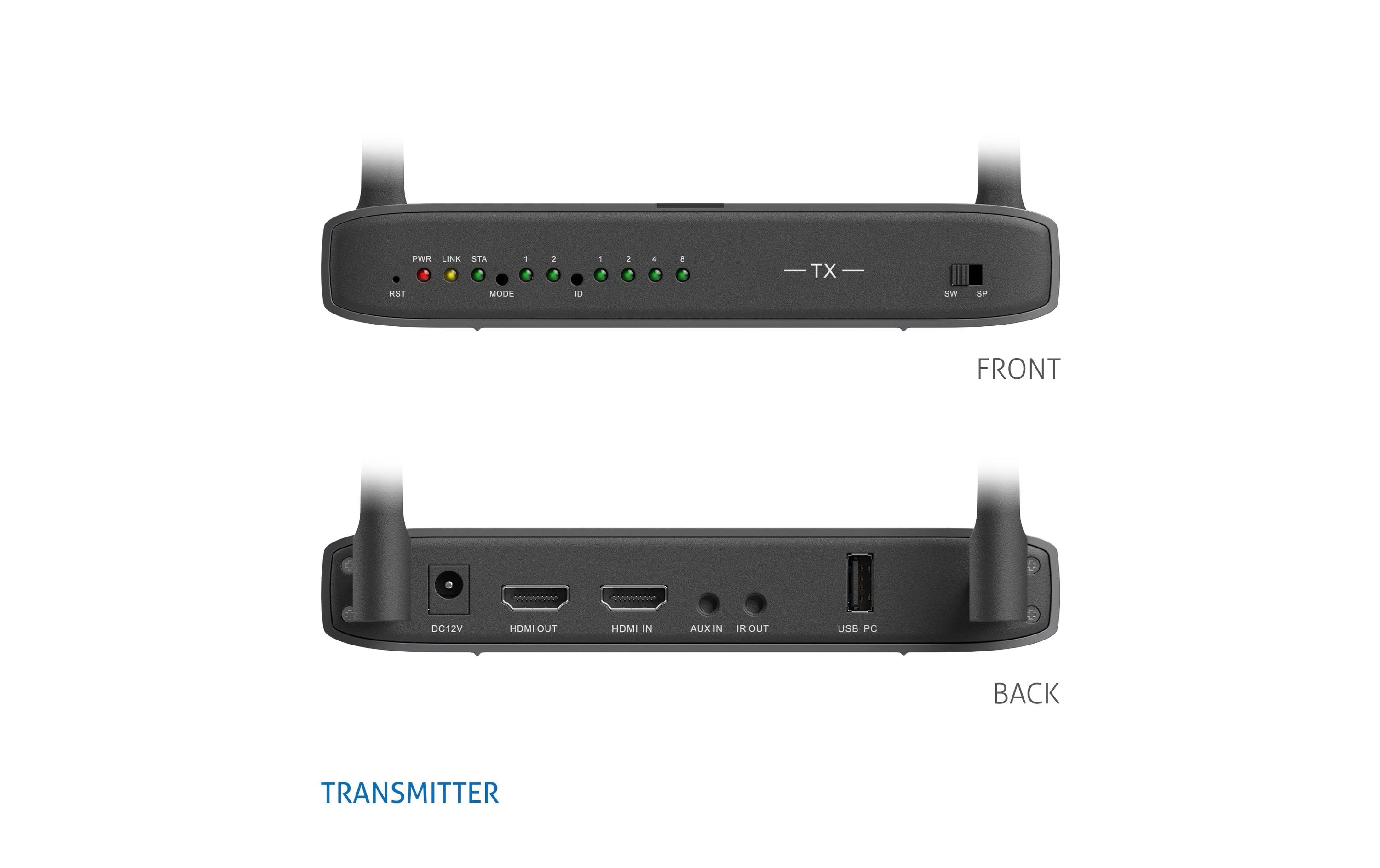 1617776_1 - Mediatech PureLink CSW320 Wireless KVM Extender Set Sender & Empfänger, 5GHz, 1080p & USB 2.0