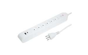 Steffen Steckerleiste IQ 6xT13, USB-A+C weiss, 3m Kabel