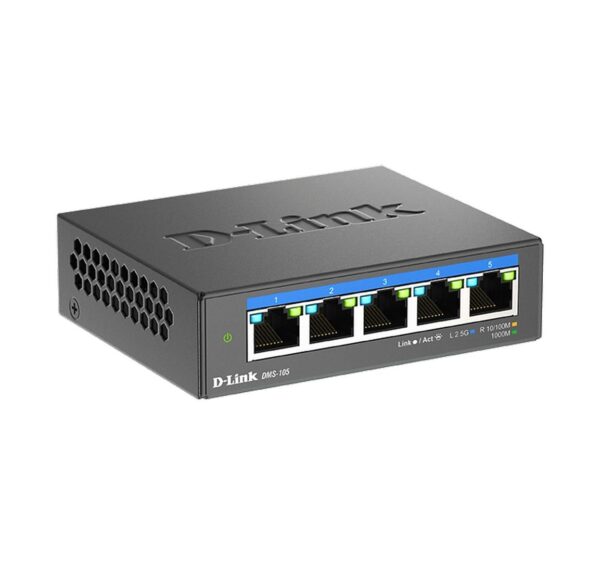 1619902_3 - Mediatech D-Link DMS-105/E: 5 Port Multi-Gbit Switch 5x 2.5Gbit (RJ45)