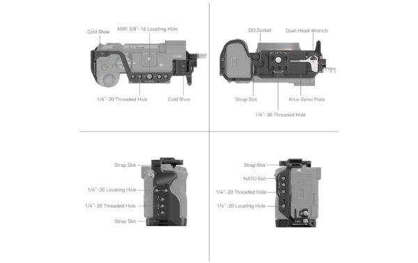 SmallRig Cage Kit für Sony Alpha 7C II / Alpha 7CR