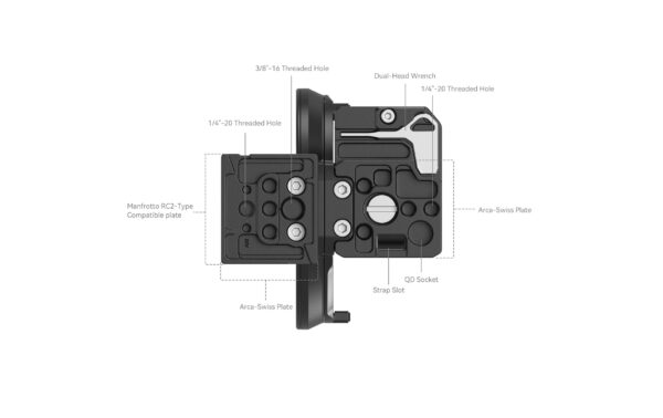 Drehbares Montageplatten-Kit für Canon EOS R Series Kameras
