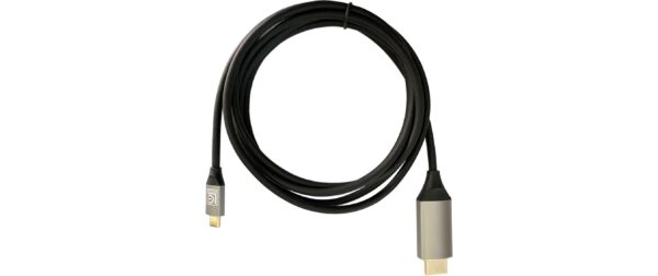 LC-Power, USB-C/HDMI Kabel, 2m 4K 60 Hz, Schwarz