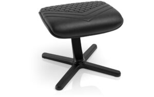 noblechairs Fussstütze v2.0, Echtleder Schw Schwarz