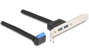 Delock Slotblech 1 x USB 5 Gbps 90 Grad 2 x USB 5 Gbps Typ-A Buchse 50 cm kaufen Schweiz | Mediatech.ch