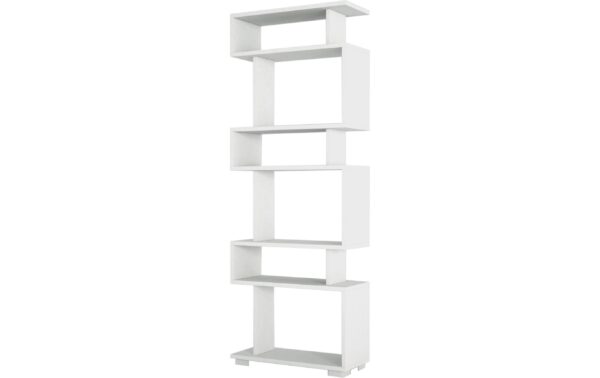 Woody Fashion Bücherregal Blok Weiss Span melaminbeschichtet, 60x165x19.5cm kaufen Schweiz | Mediatech.ch