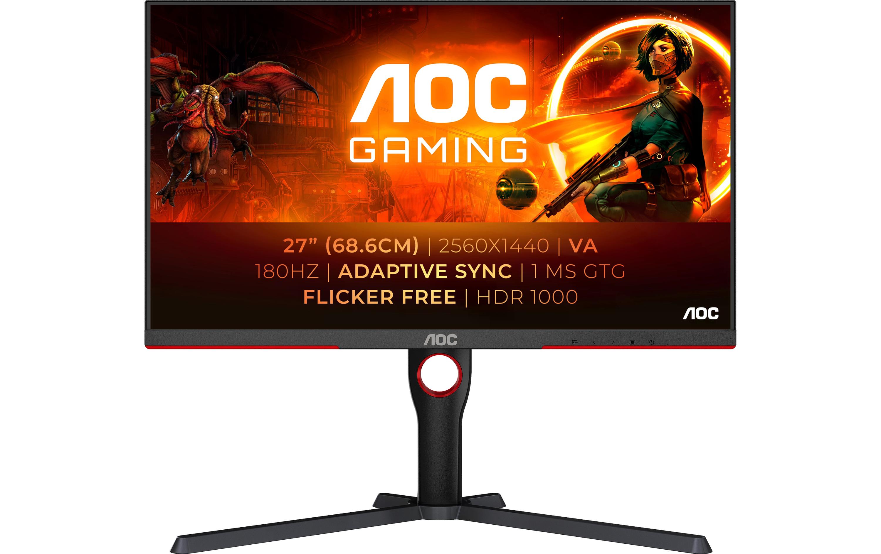AOC 27 Q27G3XMN/BK, 2560x1440, VA HDMI / Displayport, 180Hz kaufen Schweiz | Mediatech.ch