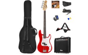 MAX GigKitRe Bass Gitarrenset, rot