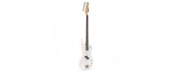 MAX GigKitWh Bass Gitarrenset, weiss