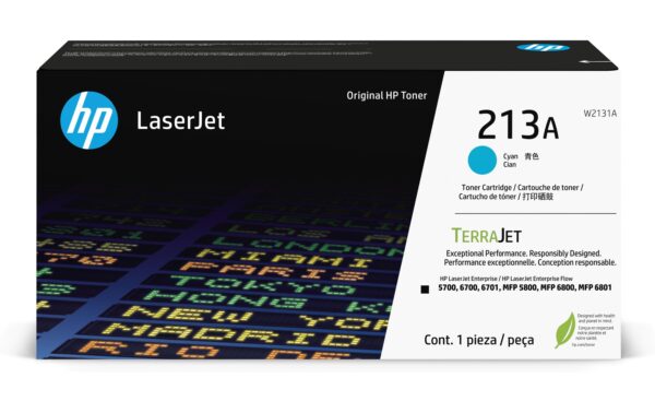HP Toner 213A - Cyan (W2131A) Seitenkapazität ~ 3'000 Seiten