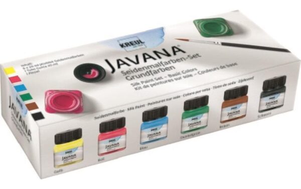 Kreul Javana Seidenmalfarbe Grundfarbe 20 ml, 6 Stück