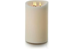 balthasar LED Outdoor Echtwachskerze creme LED ww, 150 x 250 x 150mm, exkl. 2x AA
