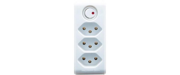 Brennenstuhl 3-fach Abzweigstecker drehbar 300 Grad drehbar, mit Schalter