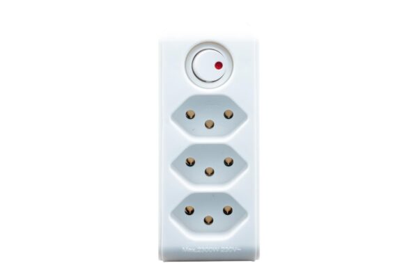Brennenstuhl 3-fach Abzweigstecker drehbar 300 Grad drehbar, mit Schalter