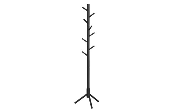 1632441 - Mediatech Vasagle Garderobeständer, Schwarz, 8 Haken 47x47x175 cm (LxBxH), Traglast 15 kg kaufen Schweiz | Mediatech.ch