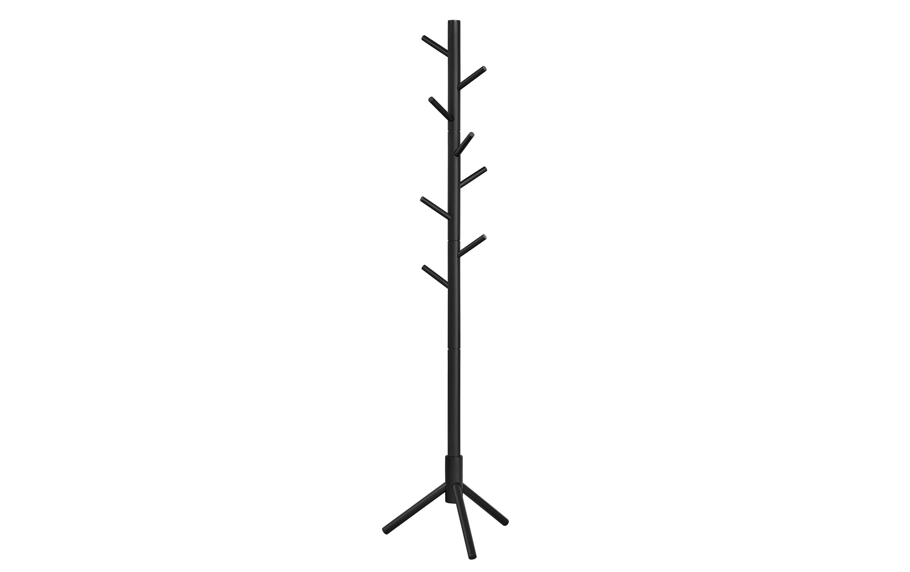1632441 - Mediatech Vasagle Garderobeständer, Schwarz, 8 Haken 47x47x175 cm (LxBxH), Traglast 15 kg kaufen Schweiz | Mediatech.ch