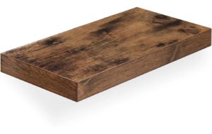 Vasagle Wandregal, Braun, 40 cm 40x20x3.8 cm (LxBxH), Traglast 15 kg