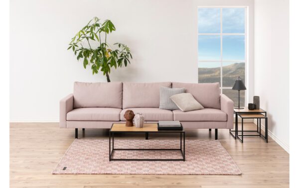 1632477_4 - Mediatech AC Design Couchtisch Seaford Eckig Stahl/MDF, 100x50x40 cm, Wildeiche