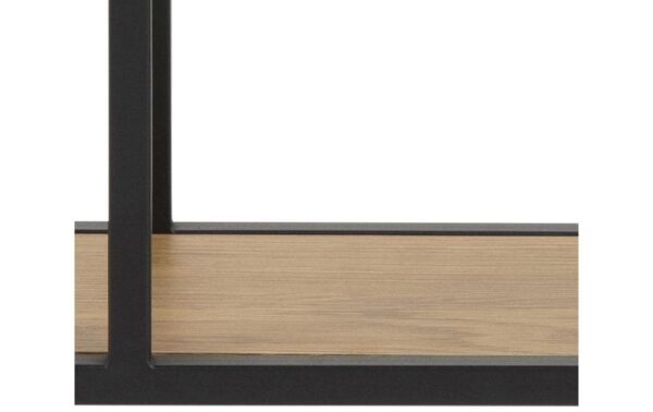 1632483_2 - Mediatech AC Design Wandregal Seaford Melamin/Stahl, 77x20x77 cm, Wildeiche