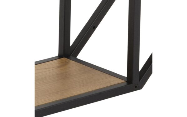 1632483_3 - Mediatech AC Design Wandregal Seaford Melamin/Stahl, 77x20x77 cm, Wildeiche
