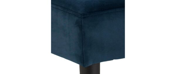 1632487_3 - Mediatech AC Design Sitzbank Glory Navy Blue VIC-Stoff/Stahl, 95x38x45 cm