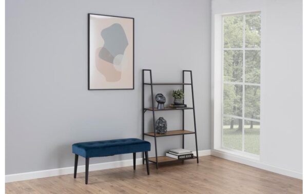 1632487_6 - Mediatech AC Design Sitzbank Glory Navy Blue VIC-Stoff/Stahl, 95x38x45 cm