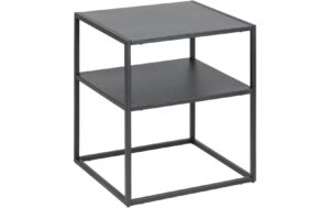 AC Design Beistelltisch Newton Stahl, 45x40x50,5 cm, Schwarz