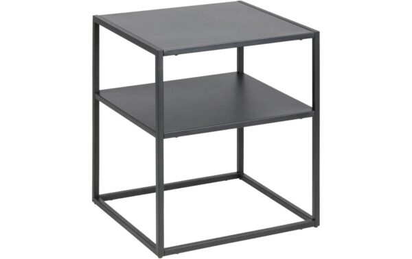 AC Design Beistelltisch Newton Stahl, 45x40x50,5 cm, Schwarz