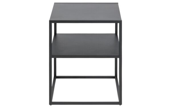 AC Design Beistelltisch Newton Stahl, 45x40x50,5 cm, Schwarz