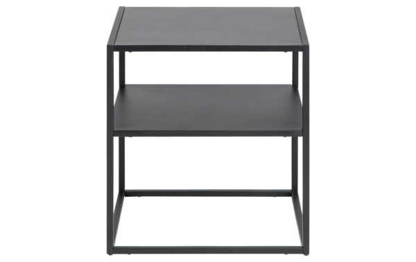 AC Design Beistelltisch Newton Stahl, 45x40x50,5 cm, Schwarz