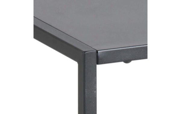 AC Design Beistelltisch Newton Stahl, 45x40x50,5 cm, Schwarz