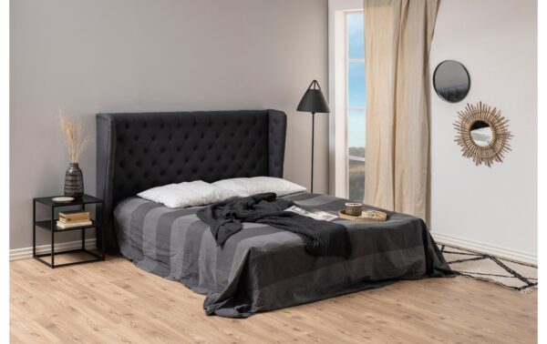 AC Design Beistelltisch Newton Stahl, 45x40x50,5 cm, Schwarz