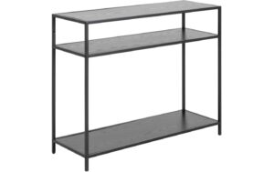 AC Design Konsolentisch Seaford MDF/Stahl, 100x35x79 cm, Schwarz