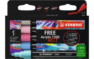 STABILO FREE Acrylic T300 Candy 5 FREE ACRYLIC T300 CANDY 5