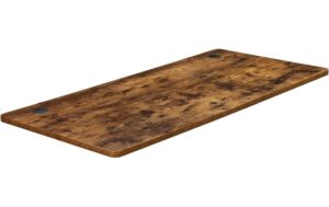 Songmics Tischplatte vintagebraun-schwarz 140x70x1.8cm