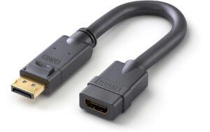 PureLink Aktiver Displayport / HDMI Adapter 0.10m Portsaver, DP Stecker auf HDMI Buchse