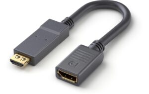 PureLink Aktiver HDMI / Displayport Adapter 0.10m Portsaver, HDMI Stecker auf DP Buchse