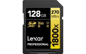 Lexar Professional SDXC 1800x UHS-II 128GB Lesen 280 MB/s, Schreiben 210 MB/s kaufen Schweiz | Mediatech.ch
