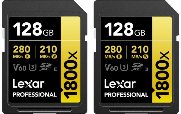 Lexar Professional SDXC 1800x UHS-II 2x128G Lesen 280 MB/s, Schreiben 210 MB/s kaufen Schweiz | Mediatech.ch