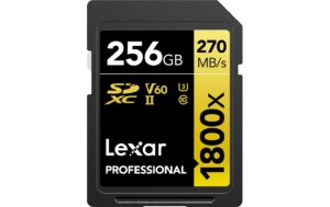 Lexar Professional SDXC 1800x UHS-II 256GB Lesen 280 MB/s, Schreiben 205 MB/s kaufen Schweiz | Mediatech.ch