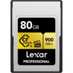 Lexar PRO CFexpress Gold Series TypeA 80GB Lesen 900 MB/s, Schreiben 800 MB/s