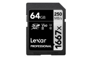 Lexar Professional SDXC 1667x UHS-II 64GB Lesen 250 MB/s, Schreiben 120 MB/s kaufen Schweiz | Mediatech.ch